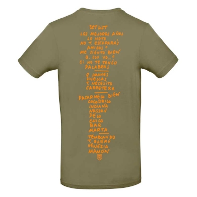 Camiseta Kaki Hombres G setlist