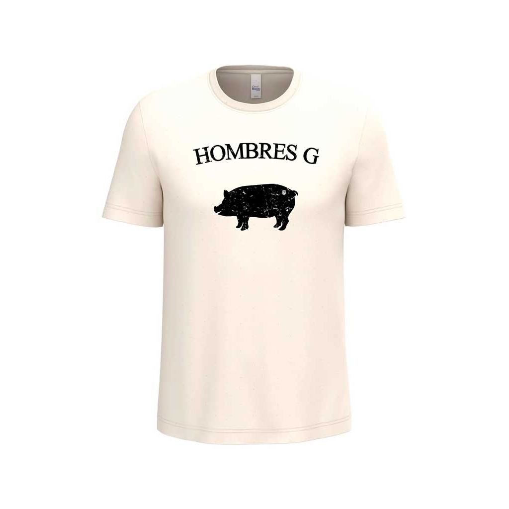 Camiseta natural Hombres G los mejores cerdo