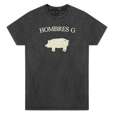 Camiseta envejecida Hombres G los mejores años cerdo