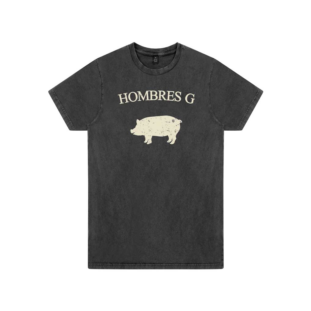 Camiseta envejecida Hombres G los mejores años cerdo