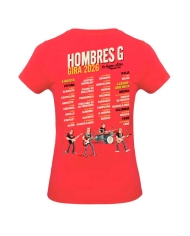 Camiseta roja mujer Hombres G gira 2026
