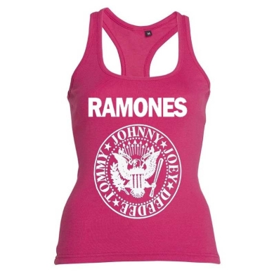 Camiseta mujer Ramones tirante fucsia Camiseta mujer Ramones tirante fucsia