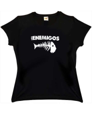 Camiseta Mujer Los enemigos Raspa