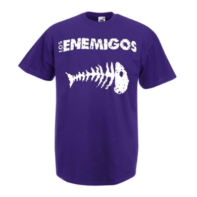 Camiseta Los enemigos Raspa Morada