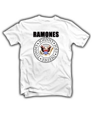 Camiseta Ramones Blanca Logo Clásico Camiseta Ramones Blanca Logo Clásico