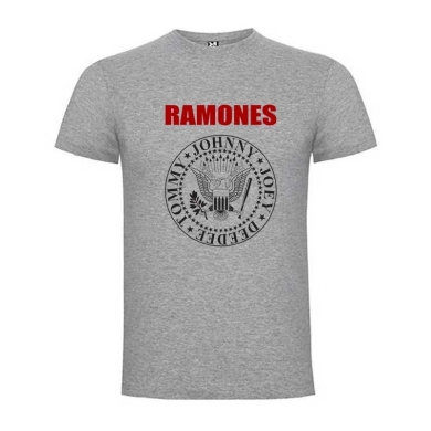 Camiseta Ramones Gris Camiseta Ramones Gris