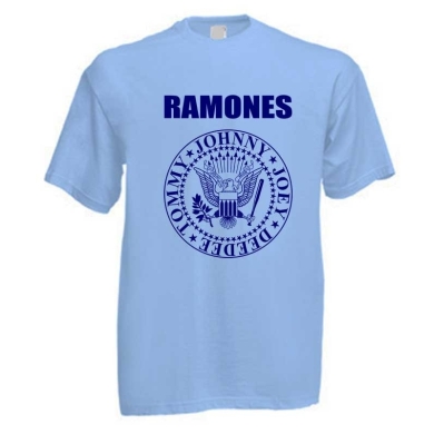 Camiseta Ramones Azul Claro Camiseta Ramones Azul Claro