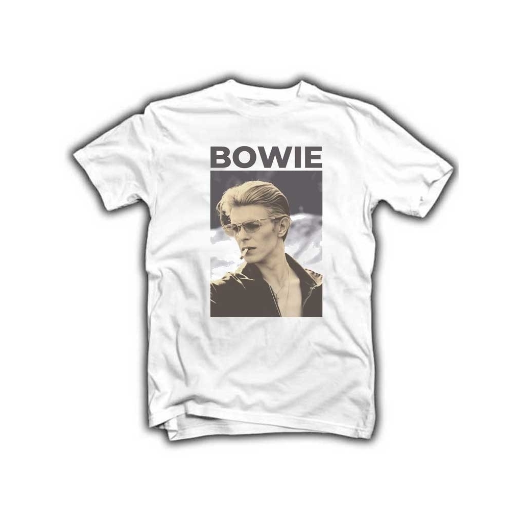 Camiseta  David Bowie smoking